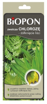 rośliny ozdobne - BIOPON zwalcza chlorozę 20g
