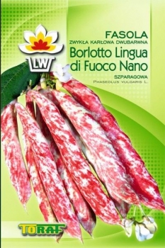 rośliny ozdobne - Fasola Borlotto - nasiona - 40 g